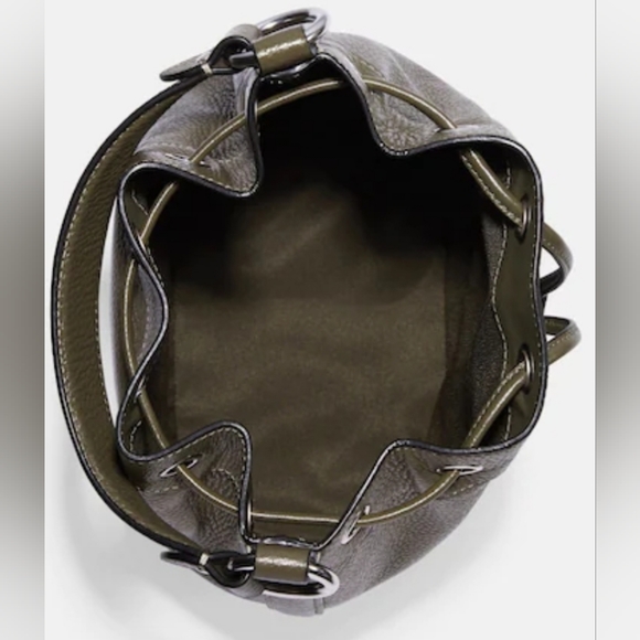 2pc COACH SET Dempsey Drawstring Bucket Bag Corner Zip Wristlet - Picture 5 of 15